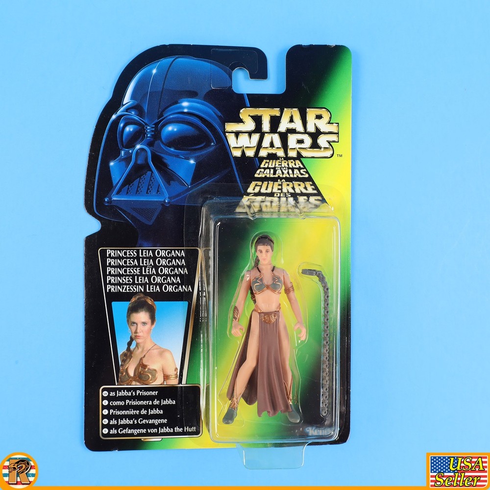 Star Wars – Leia Jabbas Prisoner (Tri Logo Euro) – POTF Green – MOC [POTF-IG-75]