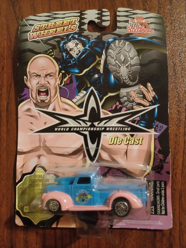 VTG 1999 WCW GOLDBERG STREET WHEELS CAR RACING CHAMPIONS 1:64 DIE CAST DDP TRUCK