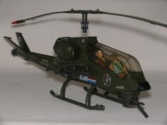 VINTAGE 1983 HASBRO G.I. JOE CHOPPER BATTLE: DRAGONFLY VS COBRA F.A.N.G.
