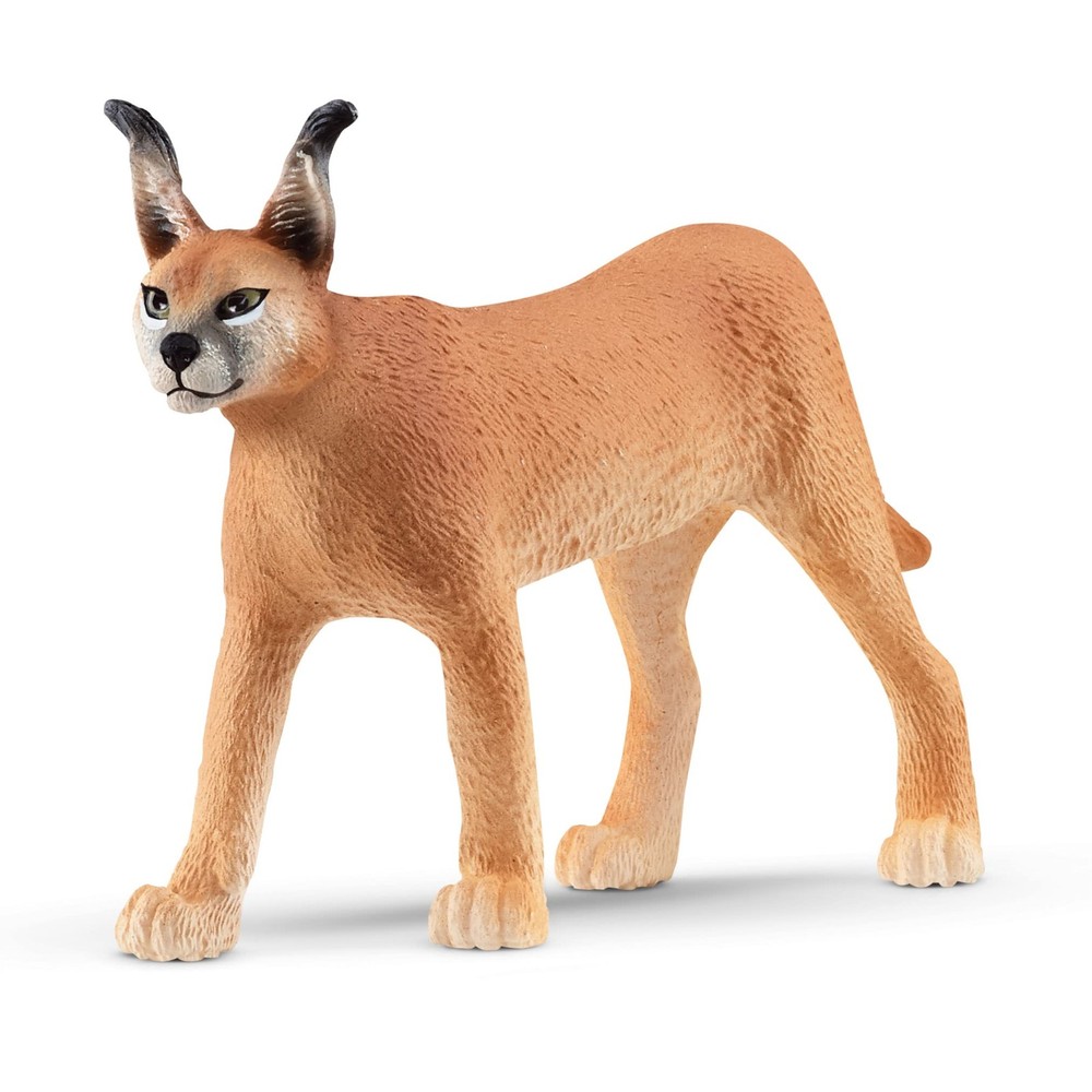 SCHLEICH 14867 Caracal Female Wild Life Toy Figurine for children aged 3-8 Years