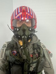 1/6 US NAVY F-14 “TOP GUN” GOOSE ANTHONY EDWARDS TOMCAT FIGHTER PILOT +STAND