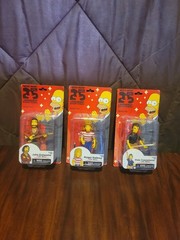 THE SIMPSONS SERIES 2 THE WHO TOWNSHEND- DALTREY- ENTWISTLE NECA FIGURES N/O NEW