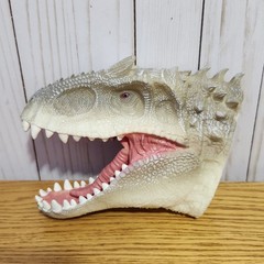 6 Lot Dinosaur Hand Puppets Rubber Dinosaur Head Puppet 3D Realistic Vary Nice