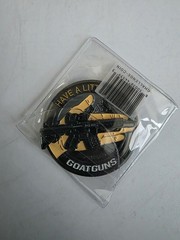 GoatGuns Challenge Coin with removable Magnetic AR attachment