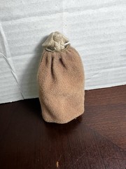 VINTAGE STAR WARS ROTJ RETURN OF THE JEDI 1983 SQUID HEAD ORANGE BROWN CAPE READ