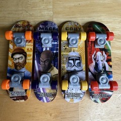STAR WARS: THE CLONE WARS 2010 TABLETOP SKATEBOARDS (4 INCLUDED)