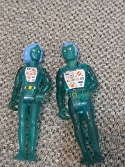 Fisher Price Adventure People X-Ray Man & Woman Lot of 2 Vintage Figures