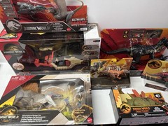 Jurassic World Lot 7 Indoraptor Spinosaurus Mutadon Kentrosaurus RC Jeep NEW