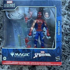 New Marvel Legends Magic The Gathering Battle- Damaged Spider-Man Missing Card