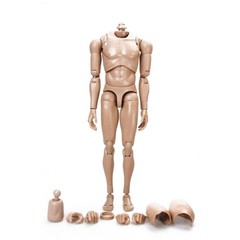 USA MX02-B 1/6 Male Soldier Super Flexible PVC Body Doll Fit 12in Action Figure