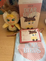 Pop Mart Dear Birds Series Plush Pendant Molly my sweet trouble-US FAST SHIPPING