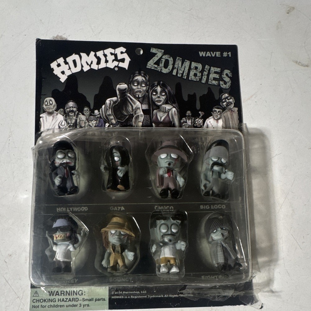Homies Zombies Wave #1 8pc Mini Figure Set