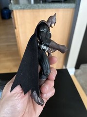 DC BATMAN MOTORCYCLE – PULL BACK / 2003 Cloth Cape Dc Comics 6.5 Inches