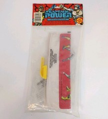 1988 Toybiz Captain Power Pencil Case Set Pencils Ruler Eraser