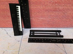 Keyboard with Stand Model Prop 1/10 scale Action Figure Dollhouse Accessory
