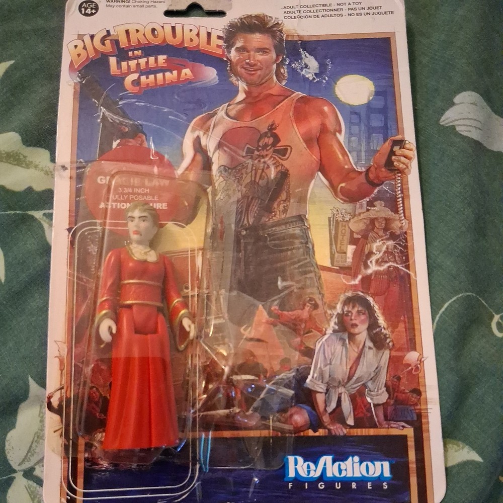 Funko ReAction Figures Big Trouble in Little China Gracie Law Damaged Card