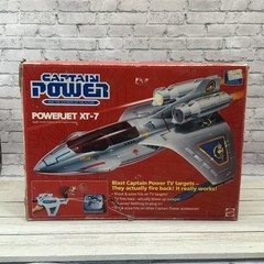 Vintage 1987 Mattel Captain Power Powerjet XT-7 Complete W/ Original Box