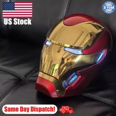 New Friday Autoking Iron Man Mk50 Helmet 1/1 Wearable Helmet Cosplay LED Gift