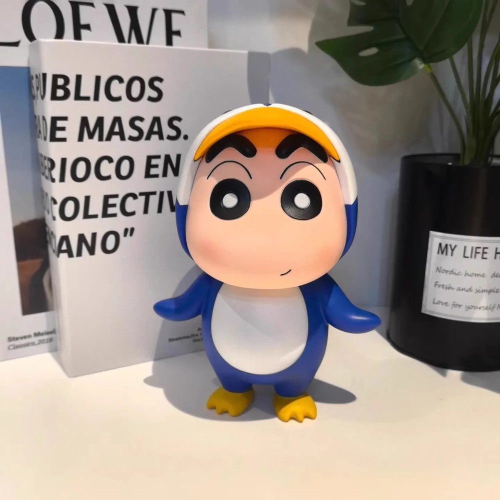 Crayon Shin-chan Penguin Cosplay Figure Desktop Car Toy Statue