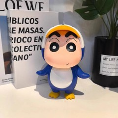 Crayon Shin-chan Penguin Cosplay Figure Desktop Car Toy Statue