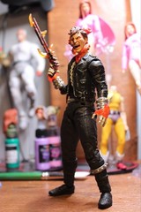 Ghost Rider Action Figure Black/Red/Orange w/ Alt Head & Gun