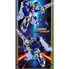 Metal Card Bot S Blue Cop Trinity Transforming Korean Anime Robot Toy