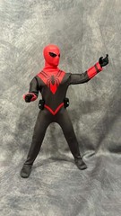 Custom 8″ Mego Scale SpiderMan Assassin Peter Parker Action Figure & NO Box