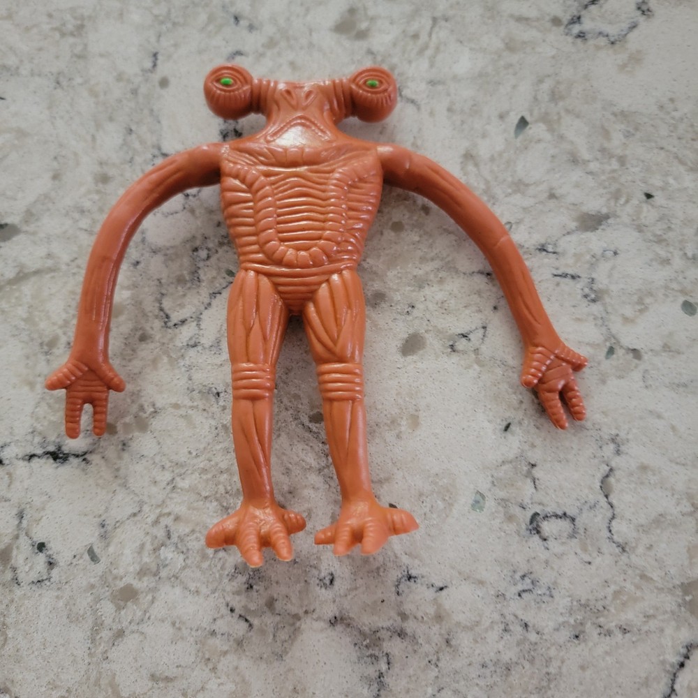 Vintage 1990s UFO Files Alien Bendy Action Figure 6” Rubber