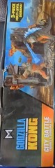 MONSTERVERSE: GODZILLA vs KONG: “City Battle” Action Figures and Diorama Set NIB