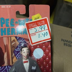 1988 MATCHBOX PEE-WEE HERMAN 6″ POSEABLE FIGURE MOSC toy Store deadstock