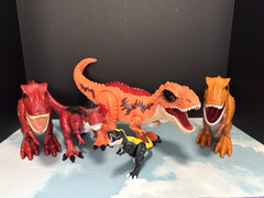 ZURU Toy Dinosaur lot of 5 toys Robo Alive T-rex Noise Sounds & Movement WORKS