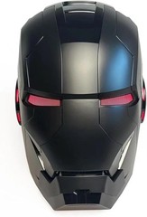 Full Black Iron Man 1:1 MK5 Jarvis Deformable Voice Control Wearable Helmet Mask