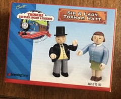 1997 Learning Curve Thomas Train Wooden Articulated Sir & Lady Topham Hatt! NEW!