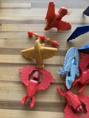 1986 Kenner Vintage Silverhawks Action Figure Accessory Lot Of 12 Birds Weapon!
