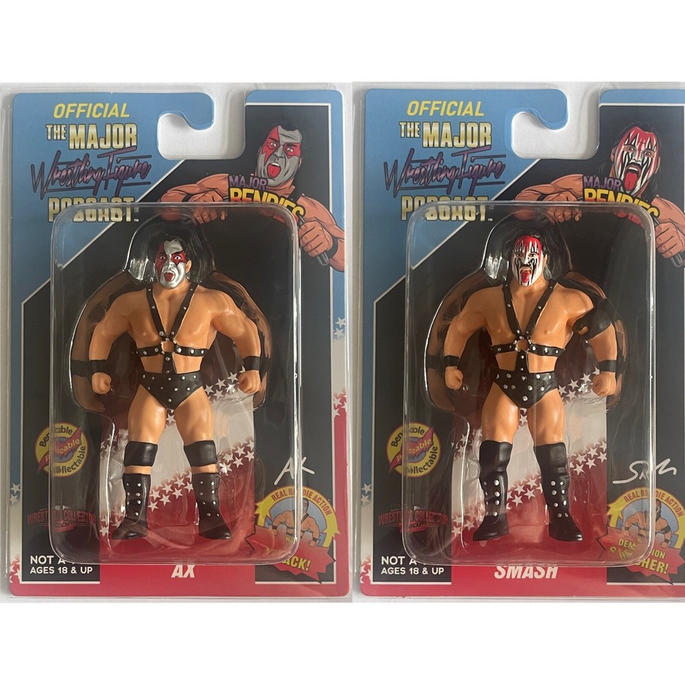Demolition Ax & Smash WCS Exclusive MWFP Major Wrestling Figure Podcast Bendies