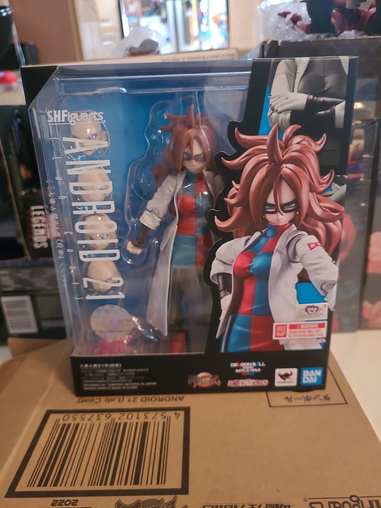 BRAND NEW Bandai S.H.Figuarts Android 21 Lab Coat Dragon Ball Fighter Z SHF