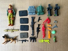 Vintage GI Joe 26 piece lot Law & Order’s Dog B.A.T. Treadmark Barroness 80s 90s