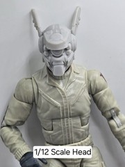 3d Printed SCI FI HEAD#3 6″ 1:12 Classified/Legends SCALE