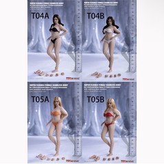 US TBLeague T05B 1/12 Super-Flexible Female Suntan Seamless Body W/Head Clothes