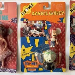 Pee-Wee’s Playhouse 5 Figures LOT 1988 Matchbox Scooter Miss Yvonne SEALED