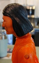 1975 Marx Johnny West JWA Orange Geronimo Figure in Good Condition