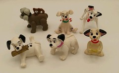 Disney’s 101 Dalmatians Posable Figures, Lot Of 6, No Duplicates
