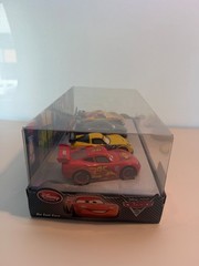 Cars Disney Store LOT OF 2 LIGHT UP 4 PACK WORLD GRAND PRIX RACERS HTF