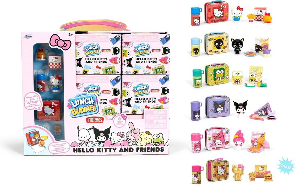 Lunch Buddies Mini Tin with Thermos, 2-Inch Sanrio Toy Hello Kitty & Friends 1pc