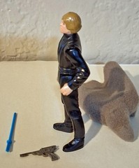luke skywalker jedi knight with blue light sabre