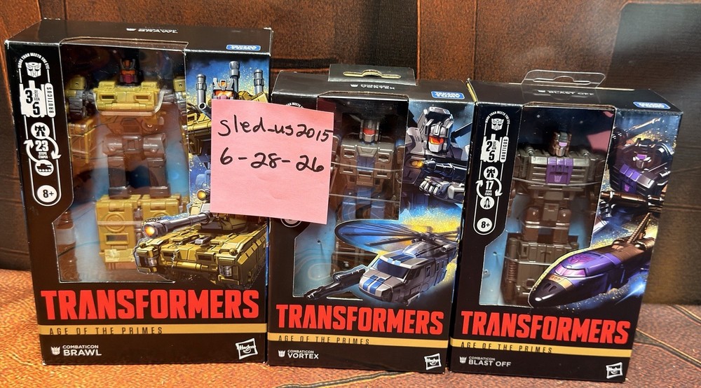 Transformers Lot – AOTP Bruticus Bots – Blast Off, Vortex, Brawl – MISB