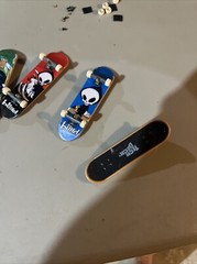 Vintage Tech Deck Blind Grim Reaper Ronnie Creager Fingerboard Lot 4 Red Blue