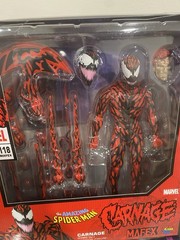 MAFEX Spider-Man Action Figure Lot Spider-Man, Ghost Spider, Carnage, Miles