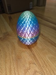 3D Printed Dragon Egg Crystal Full Articulated Dragon Fidget Toys Dragon in Egg