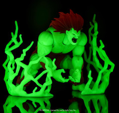Jada Toys Street Fighter II Blanka Glow-in-the-Dark Figure EE Exclusive ~ Stock